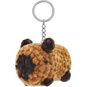 Dalycro Capybara Pig Platypus Crochet Keychain - Hand-Knitted Soft Cotton Keychain for Women, Birthday Gift Decor, Cute Animal Accessories