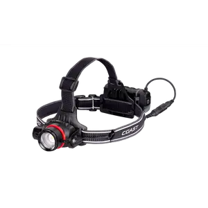 COAST HL8R 800 Lumen Rechargeable PURE BEAM Focusing LED Headlamp, Black