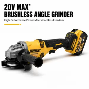DEWALT DCG414 20V 60V MAX FLEXVOLT Brushless Cordless 5-Inch Angle Grinder 9000 RPM 13A Corded Equivalent Power Tool with E-Clutch Brake and Trigger Switch for M14 Thread Grinding Wheels