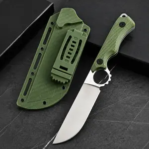 Tactical Rift Fixed Blade Knife – D2 Steel – Full Tang – G10 Handle –  Kydex Sheath with Tek Lok