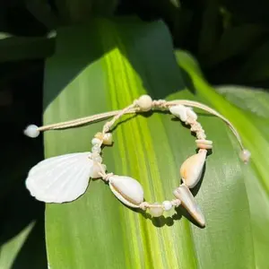 Handmade Shell Arm Bracelet Handcrafted Shell Arm Cuff – Summer Beach Jewelry