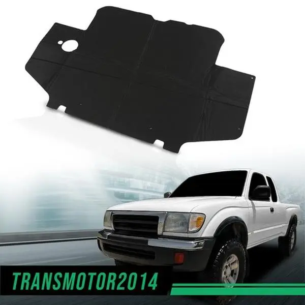 MOTOR GPLUS Vehicle-Specific Direct Fit Hood Insulation Pad Heat Shield for 95-00 Toyota Tacoma, 0.5in Thick, Durable, With Clips, Black, Unused Uninstalled,toolupgrade