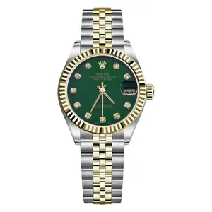 Rolex Datejust 31 Ref. 68273 Two-Tone 18k Gold & Steel - Custom Green Dial with Fluted Bezel WHP041426