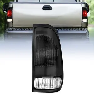 Nilight 1997 1998 1999 2000 2001 2002 2003 Ford F150 1997 1998 1999 Light Duty 1999 2000 2001 2002 2003 2004 2005 2006 2007 Ford Super Duty Taillight Assembly Smoke Housing Rear Lamp Replacement OE Style Passenger Side fathersdaygift