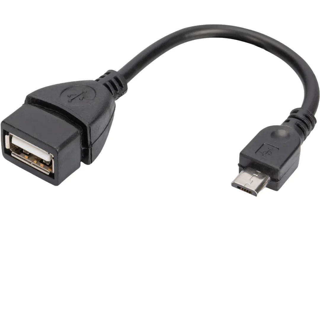 SANOXY OTG Adapter Cable - Micro USB B 5-Pin Male to Female Straight 5.5in Cable, USB 2.0 A Female Connector, 480Mbps Speed Support for Keyboards, Tablets, Everyday Use