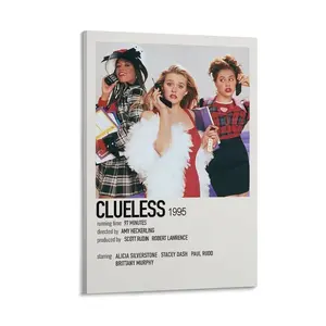 Clueless Poster (10) Canvas Poster Bedroom Decor Sports Landscape Office Room Decor Gift Frames Ornaments Wall Decoration Artistic Photo