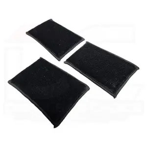 Autofiber Scrub Ninja Interior Scrubbing Sponge 3-Pack - Black Scrub Sponges for Your Needs