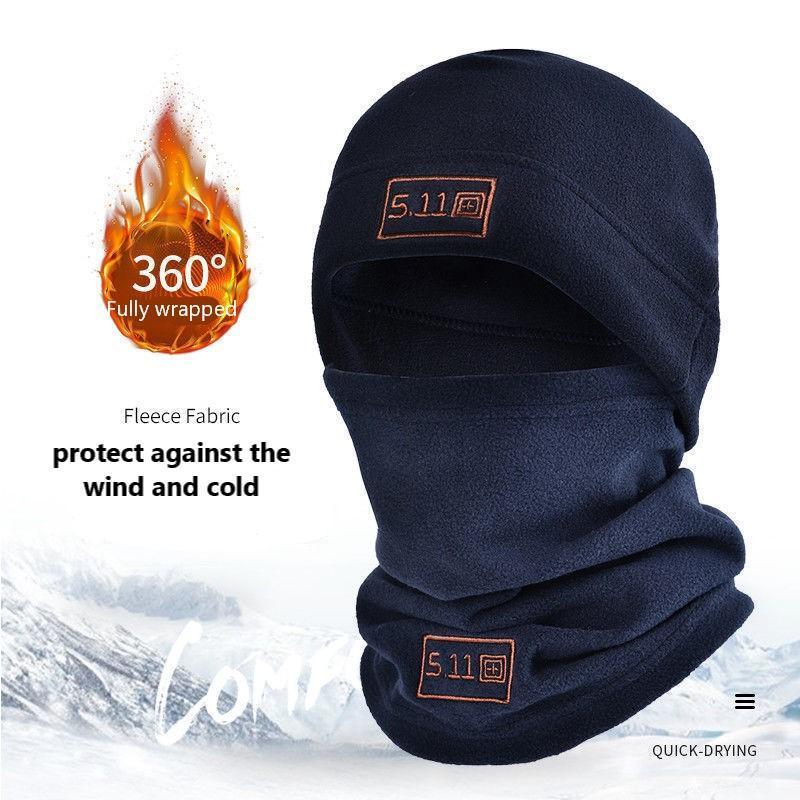 Windproof Hat Windproof Face Mask Polar Fleece Balaclava Hood Face Mask Ski Mask For Cycling Skiing Construction Sites Farms And Training Stay Warm And Protected Party Hat Protect Party Hat Outdoor Blue TikTokShopBacktoSchool