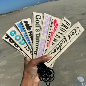 Christian Keychain Keyfob, Bible Verse Keychain, God Influenced Apparel, Trendy, Variety, Christian Gift, Religious Gift, Cotton Keychain, Wristley Keychain, 8 inches