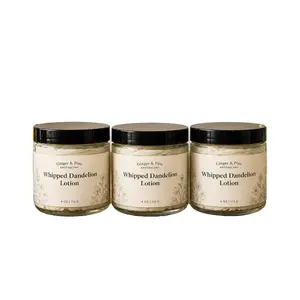 Hydrating Fluffy Dandelion Whipped Body Butter - Lightweight Shea Butter & Dandelion Infused, Nourishing Handmade Herbal Moisturizer with Scented Fragrance for Daily Moisture Needs