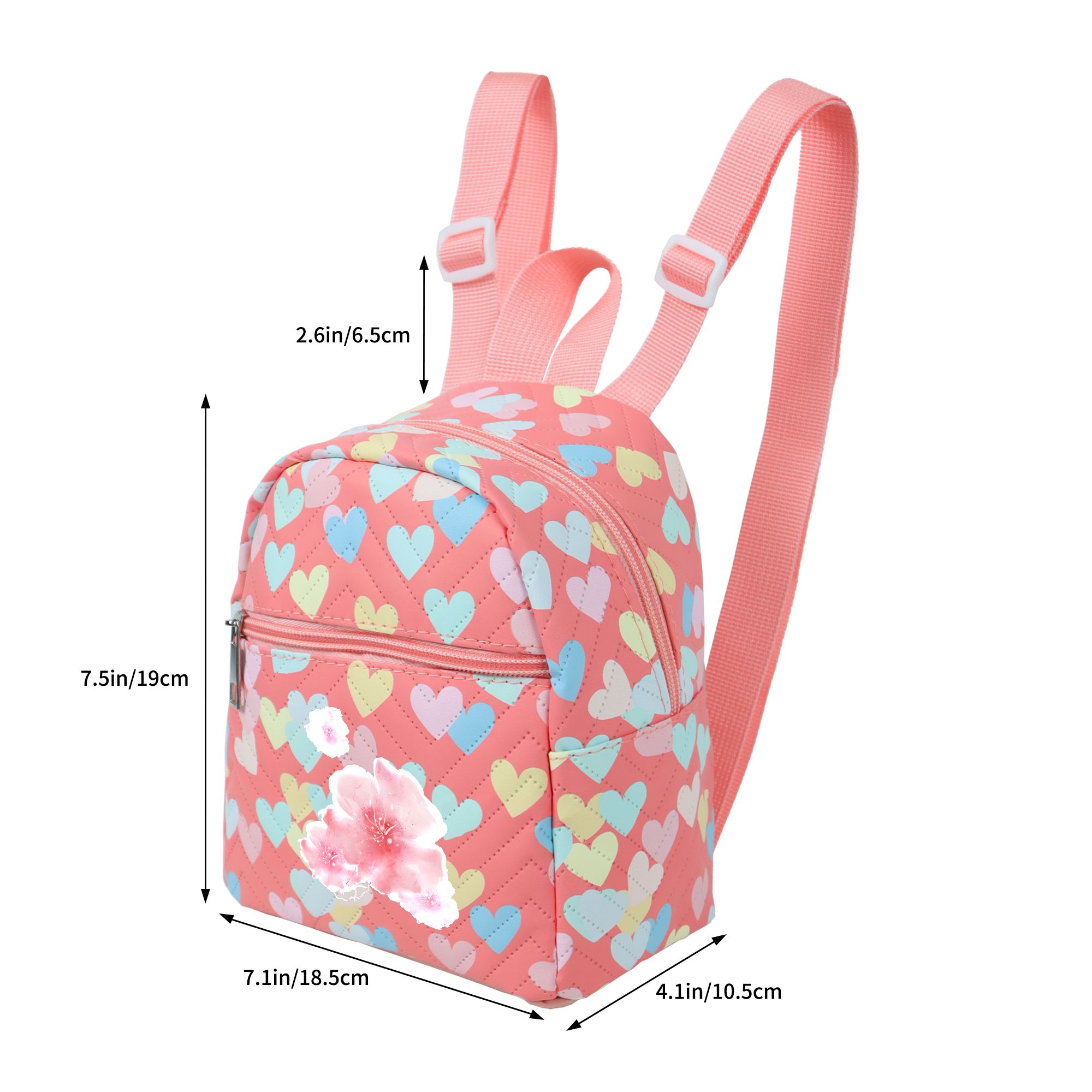 Versatile Floral-Patterned Everyday Backpack — A Large-Capacity, Adjustable, and Fresh-Style Bag