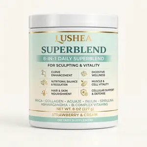 LUSHEA Strawberry & Cream Herbal Blend Powder | 8 oz (227 g)