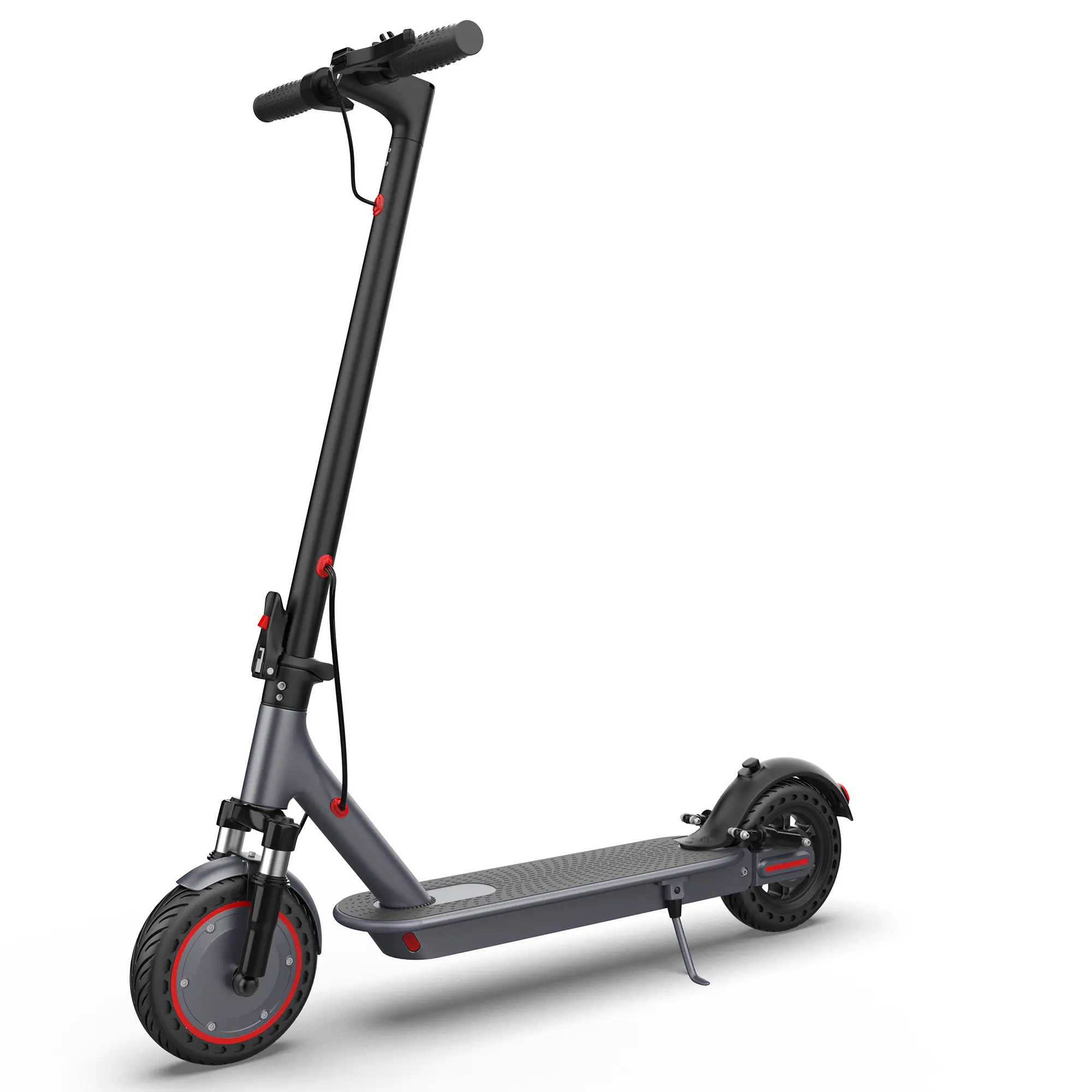 Long Range Commuter Electric Scooter for Adults - 500W Powerful Motor, Max Speed 22MPH & 28 Miles Range, 10" Solid Tires, Dual Suspension & Smart App Control, Fast Commuting E-Scooter