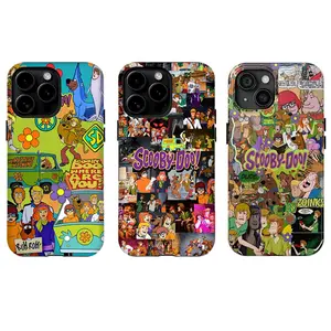 Sc00by-Doo Retro Collage Phone Case, Tough protective phone case,Compatible for iPhone 16 15 14 13 12 11 17Pro Max,for Samsung S25 S24 S23 S22 Ultra,Durable Dual-Layer design phone cover,Perfect Gift for Her