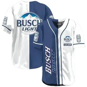 Buschh Lighht Baseball Jersey, Beer Lovers Shirt Gift