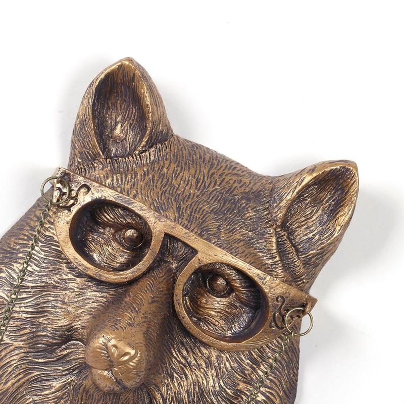 Creative Resin Animal Head Wall Hanging, Fox Head Wall Hanging, Resin Material, Wall Art, Home Accents, Personalized Style, Visiting Gift