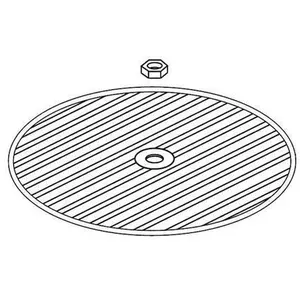 Lower Charcoal Grill, 8", Marine Kettle Charcoal Grill, Original Size