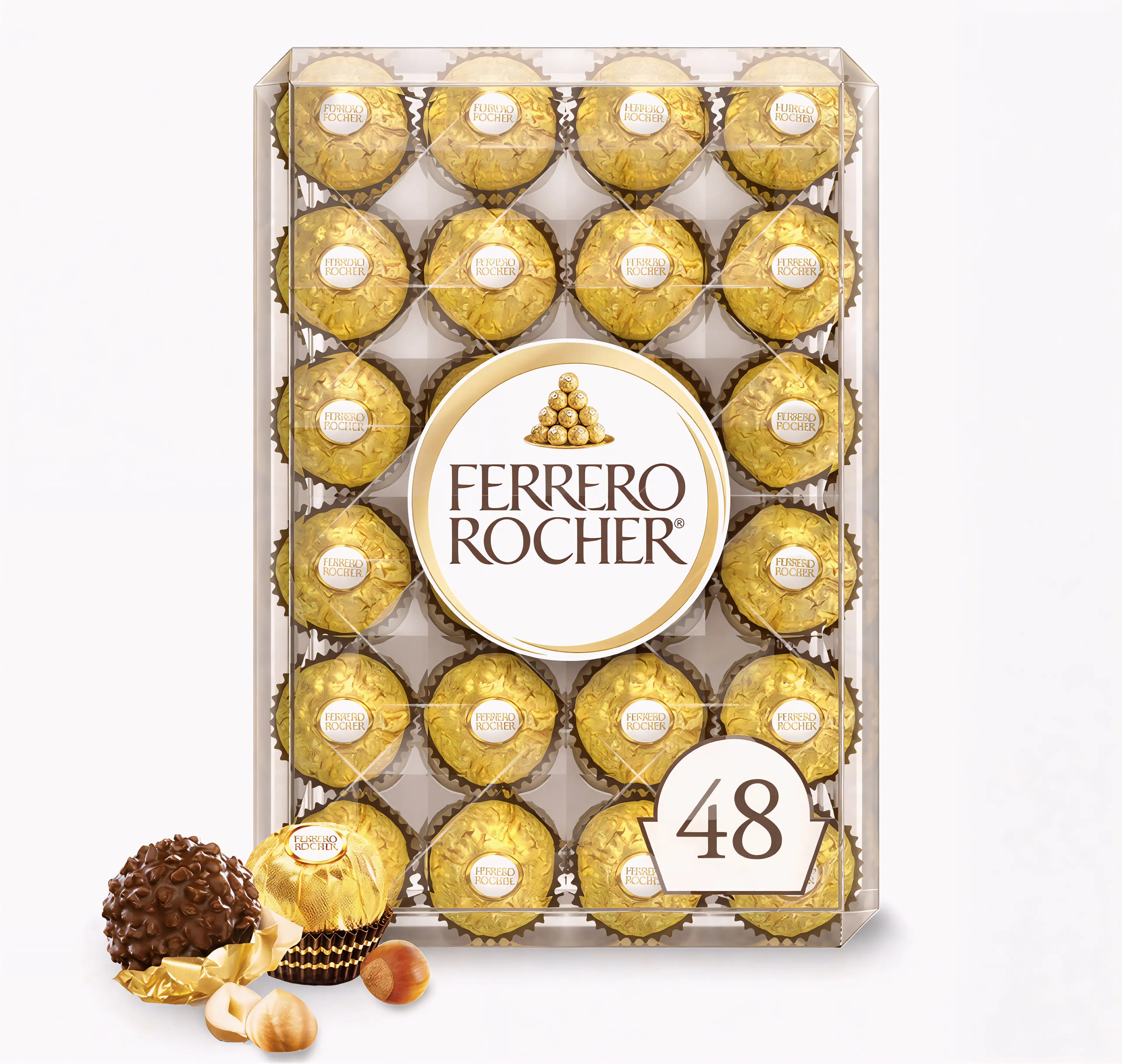 Ferrero Rocher Premium Milk Chocolate Hazelnut, 48 ct. Snack - TikTok Shop
