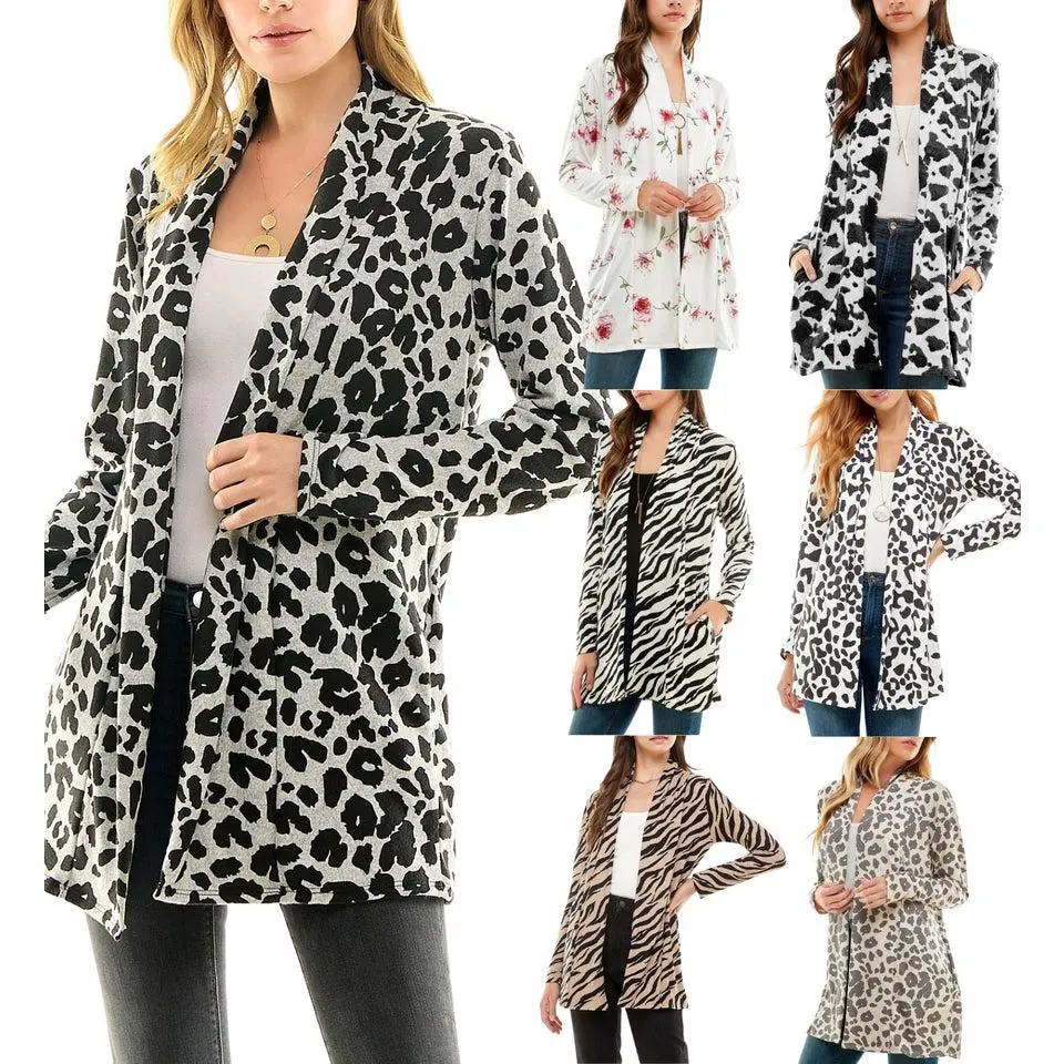 Women's Casual Lightweight Open Front cardigan and Soft Basic Drape Long Sleeve Sweater Coat (S-3XL) outfit girls cardigan Womenswear Comfortable Formal Jackets