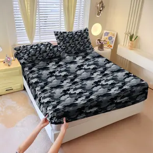 3-piece set, oversized bedding sheet set, including 1 sheet and 2 pillowcases, durable and comfortable design, perfect for bedroom use, ideal gift, easy to maintain fabric