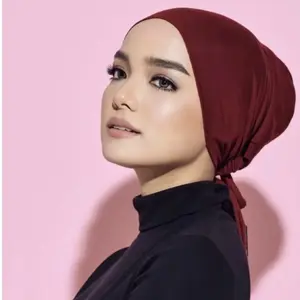 Women tie back hijab cap underscarf cap hijab inner cap