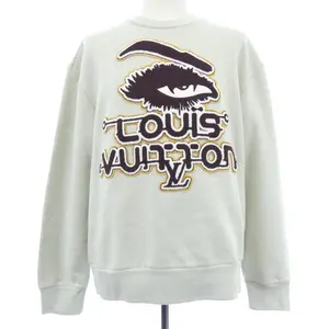 Pre-owned Louis Vuitton Cotton Small Leather Goods Embroidered Sweatshirt