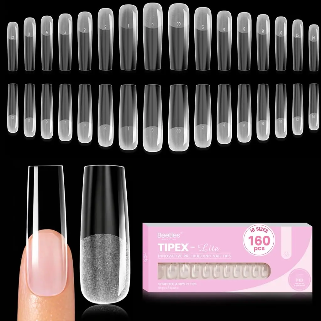 Extra Long Square 【Only Tips】16Sizes 160Pcs