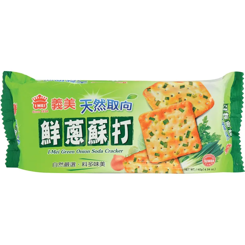 IMEI Crunchy Green Onion Cheese Soda Crackers - Wheat Flour Base, Ambient Room Temperature Storage, Onion-Infused Snack Food, Crunch IMEI Crunchy Green Onion Cheese Soda Crackers - Wheat Flour Base, Ambient Room Temperature Storage, Onion-Infused Snack Food, Crunch