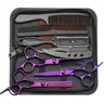 MOVATEK 9pcs Hair Clipper Set,Haircutting Tool Kit,Professional 6. 5" Right-Handed Thinning Shears for Men & Women, Ideal for Salon & Home Use, Unscented, Perfect for All Hair Types, Relaxed Textured Hair Hairdressing Tool Set Styling Kit
