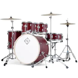 Dixon Spark 5pc Drum Set Red Oak Complete Outfit Dixon Spark 5pc Drum Set Red Oak Complete Outfit