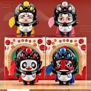 Panda Face Changing Doll Sichuan Opera Mask Cultural Souvenir Handmade Gift Funny Toy Colorful Faces Surprise Present for Friends