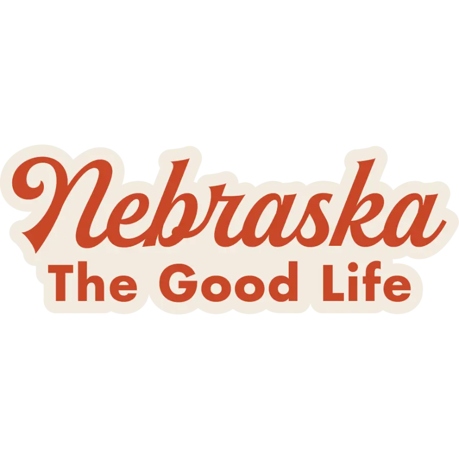 Nebraska - The Good Life Weather Resistant Sticker | HEARTlandia