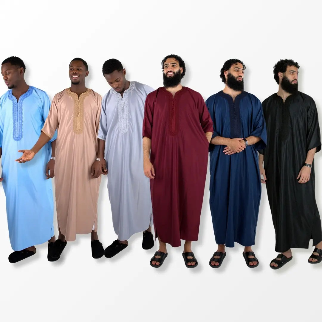 PREMIUM GANDOURA - Men's Moroccan style thobe traditional clothing PREMIUM GANDOURA - Men's Moroccan style thobe traditional clothing