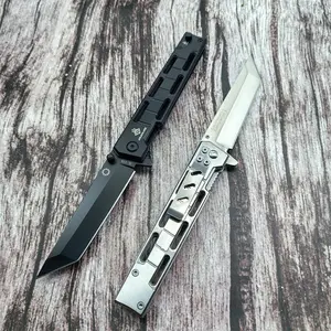 Multi functional folding pocket with slingshot attachment, stainless steel, ergonomic grip - men's gift camping equipment gift Tools