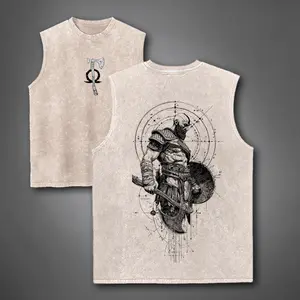 Video Games 90s Graphic Sleeveless Tank Tops Men Washed Vest Streetwear Outfits Men Vacation Outfits Sleeveless Shirt
