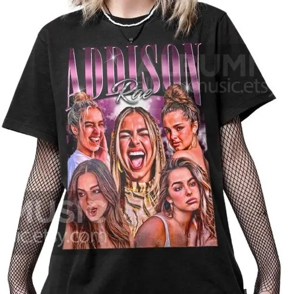Vintage Addison Rae Dance Y2k T-shirt - Retro Internet Style Tee For Fans Tshirt Cotton Fit