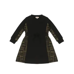 PRINTED PANEL DRESS