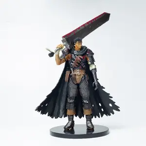Anime Figure PVC Material Model Statue Collectible Set, Warrior Guts Swordsman Anime Handmade Decoration, Unique Gift Idea