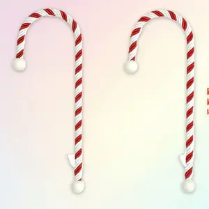 2ct Candy Cane Stocking Holr - Haute Décor