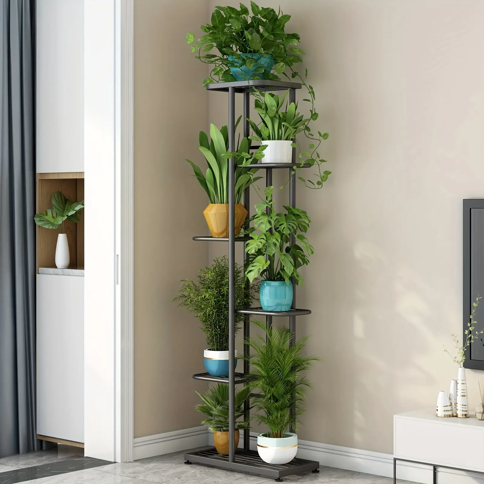 New SORCEDAS Plant Stand 6 Tier 7 Potted Planter Rack Storage Organizer Flower Pot Holder Shelve