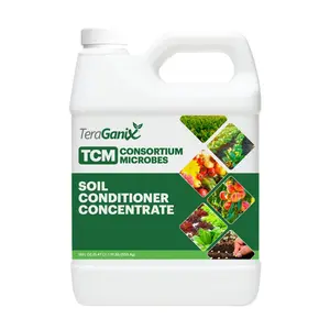 Teraganix TCM Soil Conditioner (1 Btl = 16 Gal), Microbial Inoculant Concentrate, Plant Growth, Root Enhancer, Liquid Probiotic for Soils & Plants, Seed Germination, Garden, Lawn Care (16 Fl Oz) TeraGanix