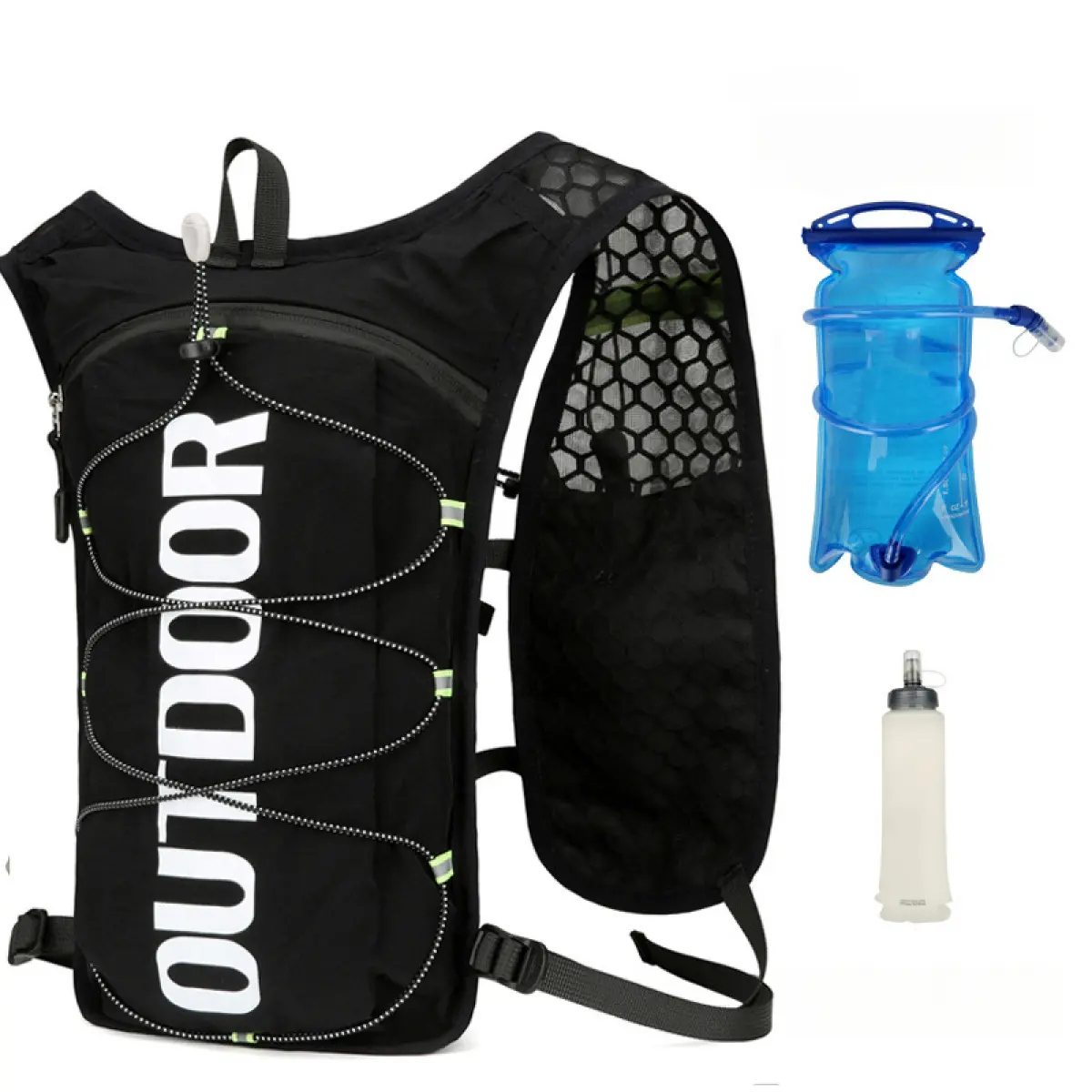 Hydration Vest Backpack 1.5L Water Bladder  Lightweight Bounce-Free Running Pack for Trail Running Marathon Cycling Men Women Sport Training "advanced" "fashion" "design sense"