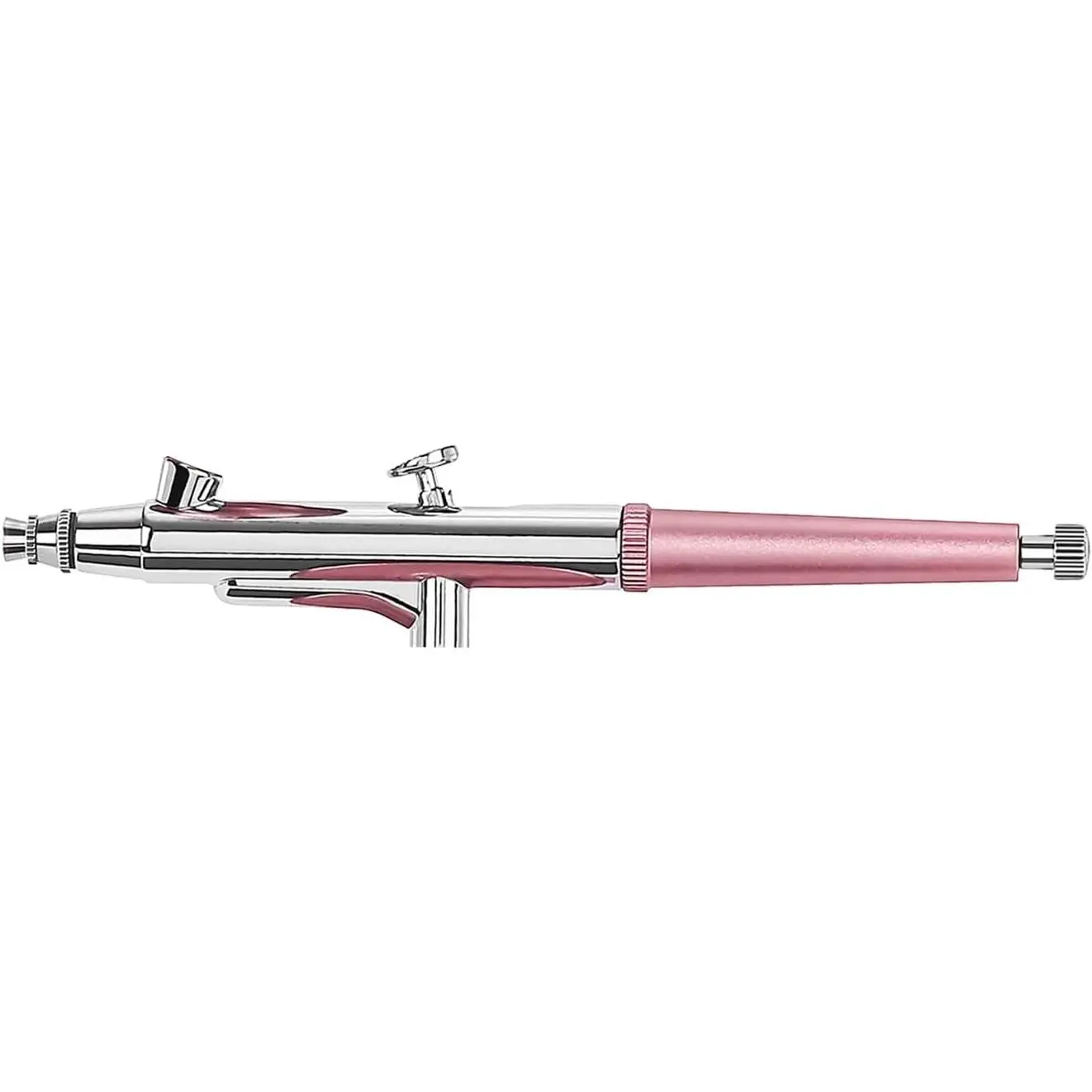Airbrush Kit Portable Airbrush Accessories Air Brush Kit with Air Compressor 0.3 mm Needles Air Brush Gun Set for Painting,Model,Cake Decorating,Makeup,Nail Art (Pink -0.3 Nozzle)