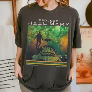 Project Hail Mary Space Shirt, Grace Rocky Save Stars, Andy Weir Fan Gift, Sci-Fi Book Lover Tee, Gift For Fan, Unisex Shirt, Gift Idea