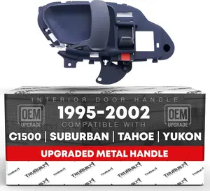 Interior Front/Rear Driver Door Handle - Compatible with 1995-1999 Chevrolet GMC C1500 & K1500 Suburban, C2500 & K2500 Suburban, 95-00 C3500 & K3500, 95-02 C3500HD, C5500 - Blue - OEM 15708045, 77572