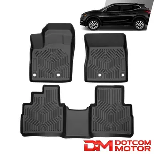Floor Mat Liner  Fit For 21-23 Nissan Rogue All Weather Black TPE 2 Row 3pcs Set