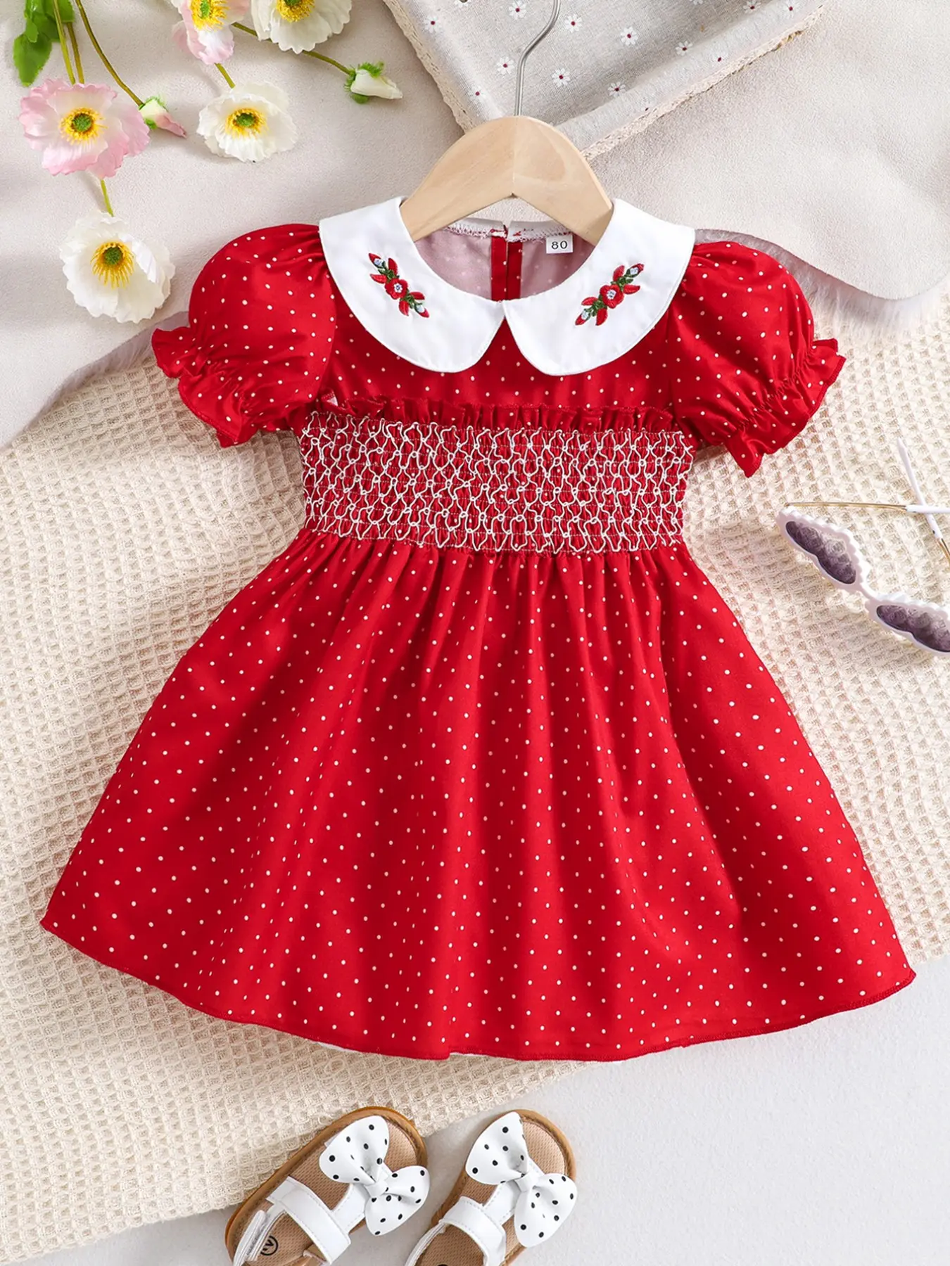 Baby Girl Dress for First Birthday, Summer Mesh Princess Dress, One-Year-Old Infant Party Gown, Girls' Special Occasion