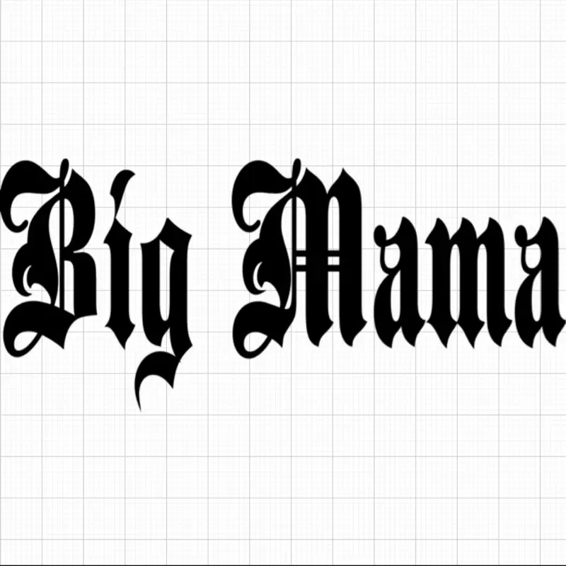 Big Mama sticker decal Big Mama sticker decal