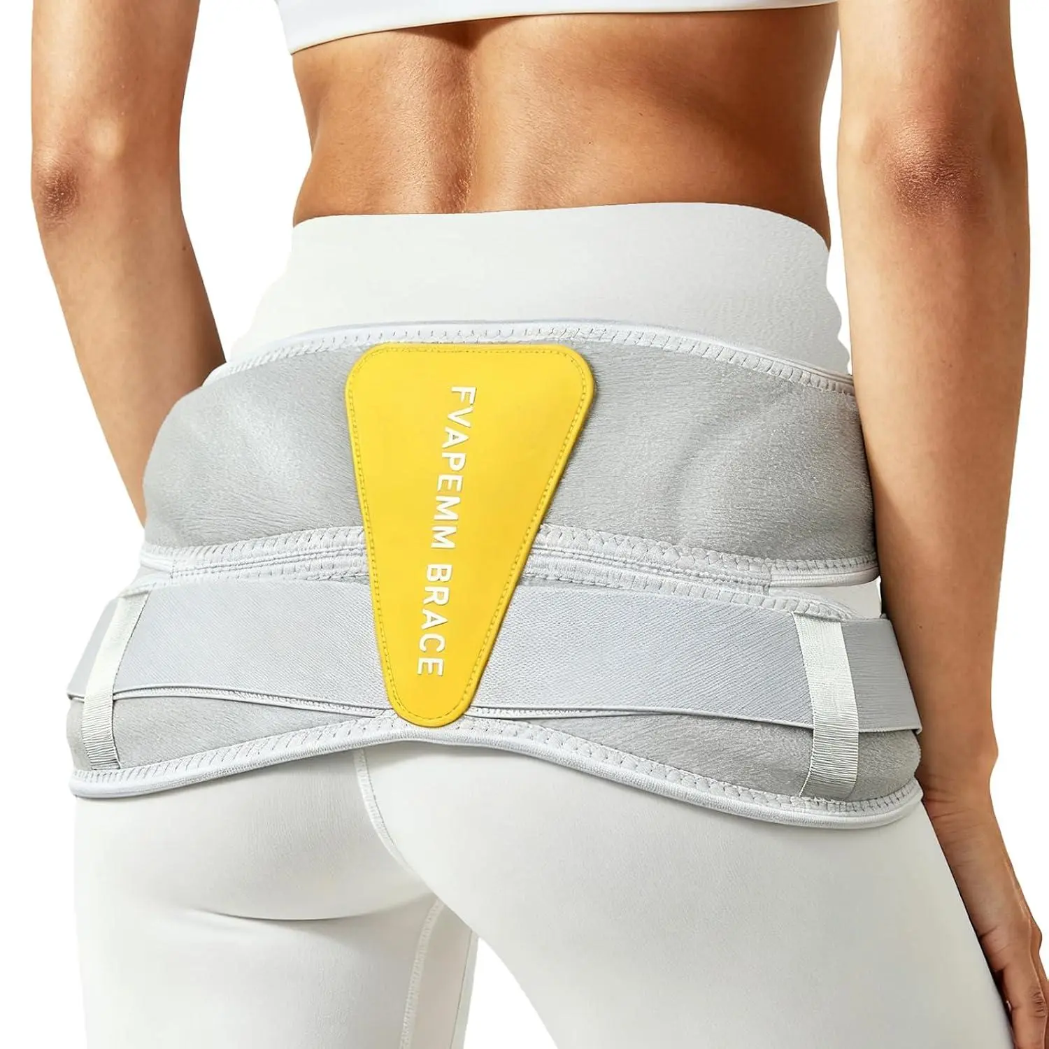 Si Joint Belt for Women & Men, Sacroiliac Hip Belt for Hip Pain, Sciatica Nerve Pain Relief, Postpartum Recovery & Pelvic Stabilization, Relieve Sacral Nerve Pain from SI Joint Dysfunction, Gray, L-Plus Size FvaPemm Healthcare Support