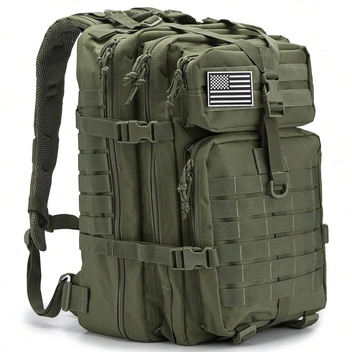 Sctselct Tactical Military Hiking Backpack - Durable Waterproof Large-Capacity Rucksack with Multiple Built-In Compartments for Camping, All-Terrain Off-Road Bushcraft Use